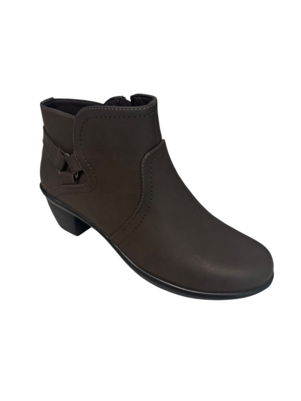 Easy Street Women’s Dawnta Sueded Bootie Smoke Matte, US 8M - NWB
